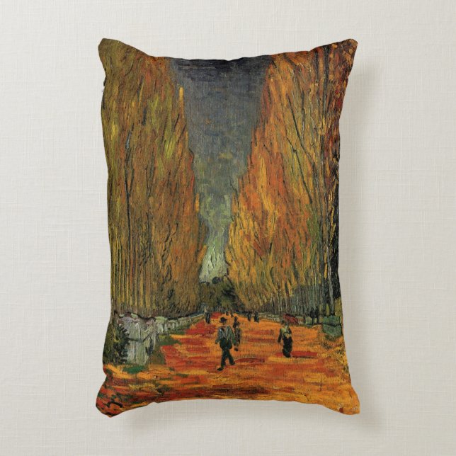 Les Alyscamps (Kyrkogård) av Vincent van Gogh Prydnadskudde (Framsidan(Vertikal))