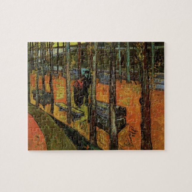 Les Alyscamps (Kyrkogård) av Vincent van Gogh Pussel (Horisontell)