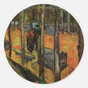 Les Alyscamps (Kyrkogård) av Vincent van Gogh Runt Klistermärke