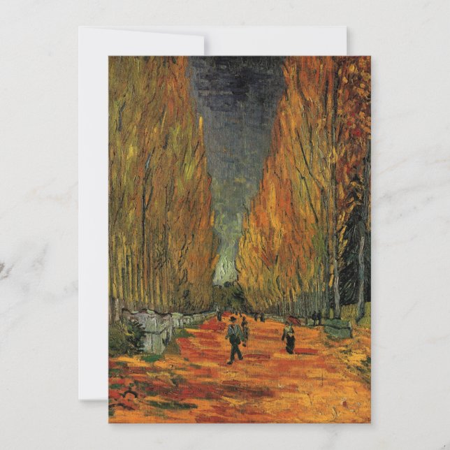 Les Alyscamps Kyrkogård Vincent van Gogh Inbjudan (Framsida)