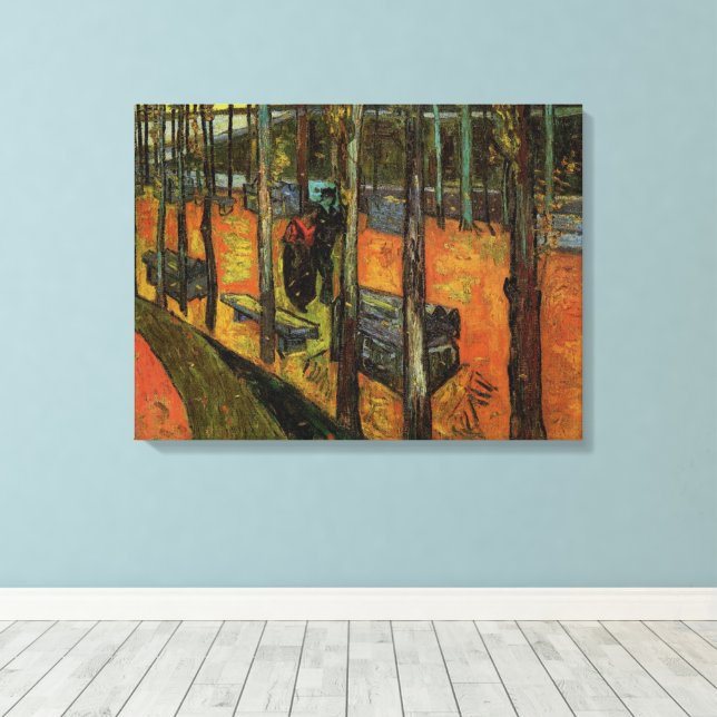 Les Alyscamps (Kyrkogården) av Vincent van Gogh Canvastryck (Insitu (trägolv))