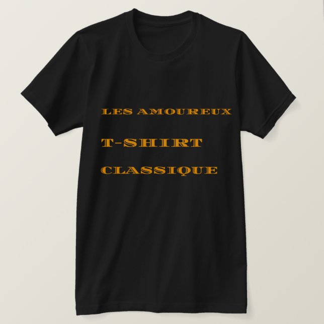 Les amoureux T-shirt Classique (Design framsida)