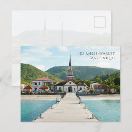 Les Anses-d'Arlet Martinique Vackra Kust Vykort