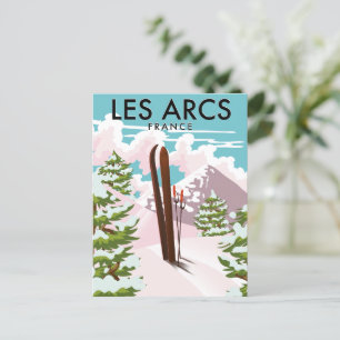 Les Arcs Frankrike-resskski Vykort