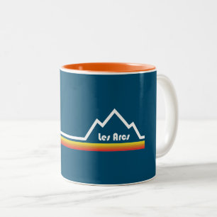 Les Arcs Frankrike Två-Tonad Mugg