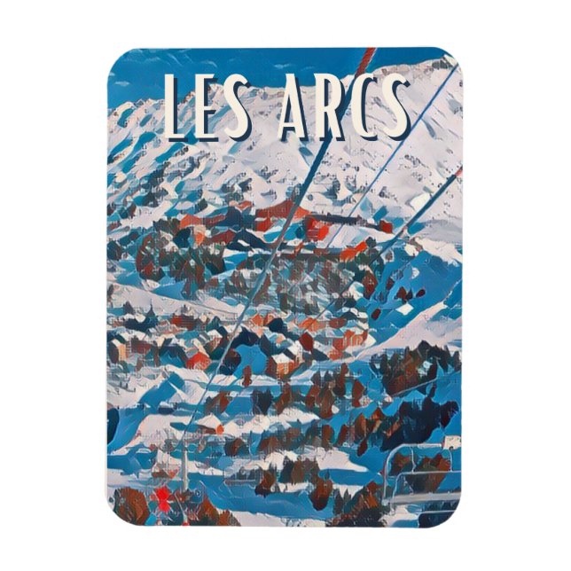 Les Arcs Station de ski Magnet (Vertikal)