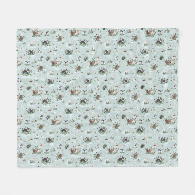 LES BARBETS FLEECEFILT (Framsidan (Horisontell))