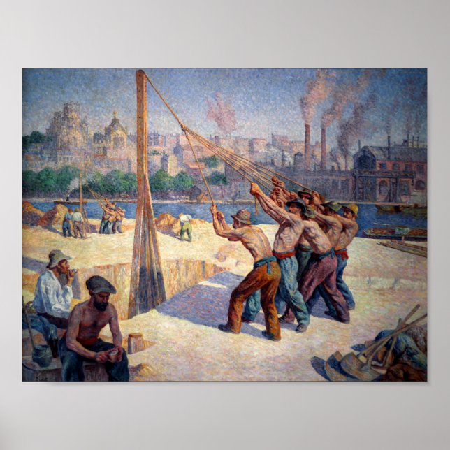 Les batteurs de pieux poster (Framsidan)