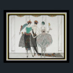 "Les Belles Sauvagettes" Art Deco 16x20 Poster<br><div class="desc">Les Belles Sauvagettes de 1920 Art Deco Print av George Barbier</div>