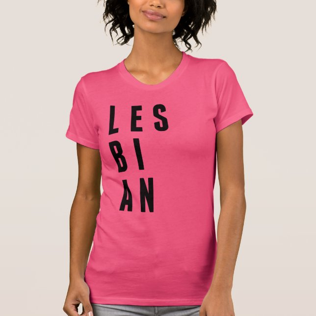 LES-BI-AN is likely an abbreviation or an identity T Shirt (Framsida)