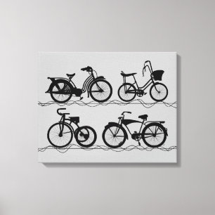 Les Bicecyettes Canvastryck
