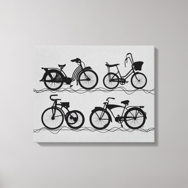 Les Bicecyettes Canvastryck (Framsida)