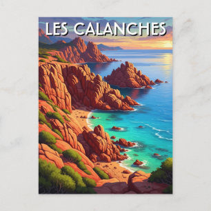 Les Calanches Frankrike Korsika Resa Vykort