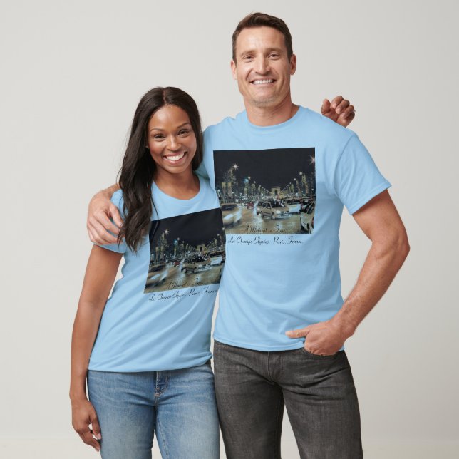 Les Champs-Elysées. Paris, Frankrike. T-shirt (Unisex)
