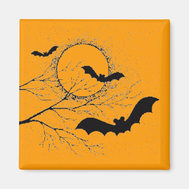 Les chauve-souris d'Halloween - Magnet (Framsidan)