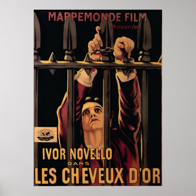 Les Cheveux D'or. Lodger A-historien i London Poster (Framsidan)