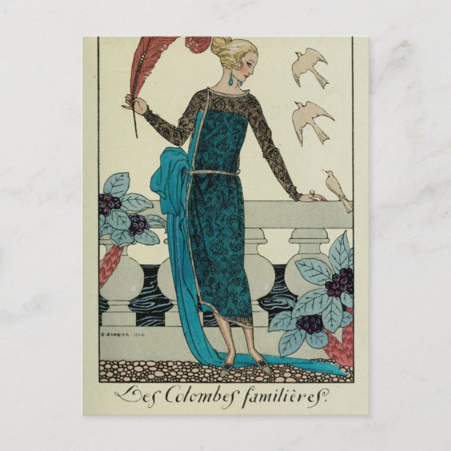 Les Colombes Familieres Vykort (Framsida)