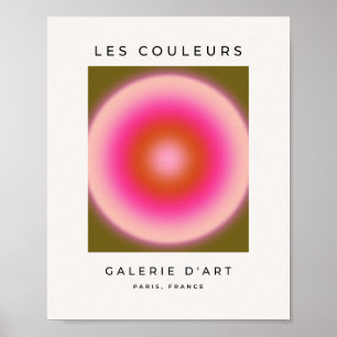 Les Couleurs 05 Gradient Olive and Rosa Aura Poster