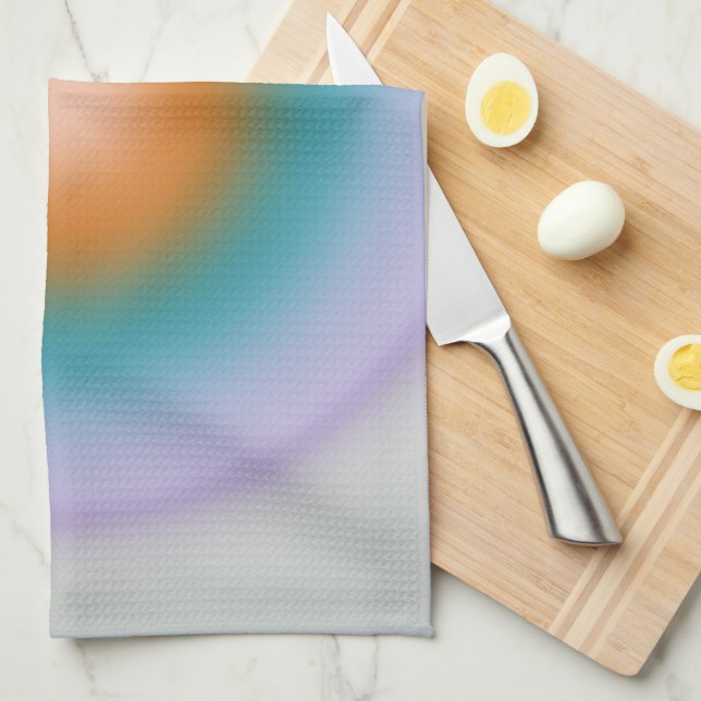 Les Couleurs 10 Ljusfärgad Gradient Aura Kökshandduk (Vikt i Fjärdedel)