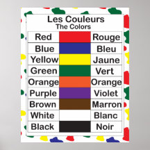 Les Couleurs Affisch