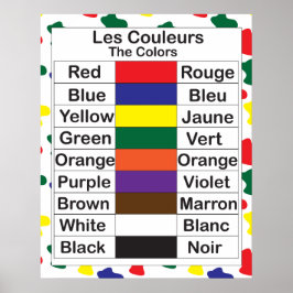 Les Couleurs Affisch