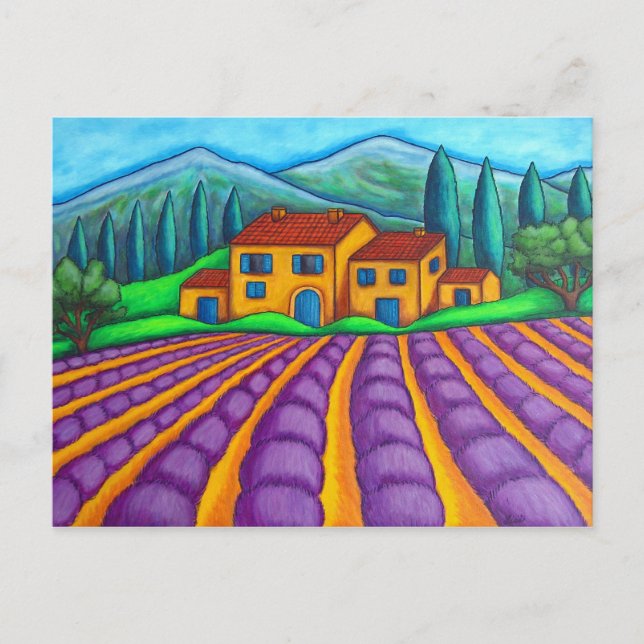 Les Couleurs de Provence-postkort Vykort (Framsida)