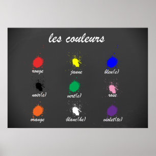 Les Couleurs (Färg) Poster