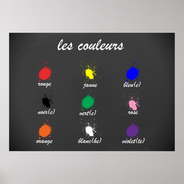 Les Couleurs (Färg) Poster (Framsidan)