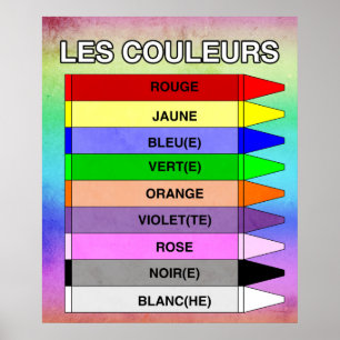 Les Couleurs (Färg) Poster