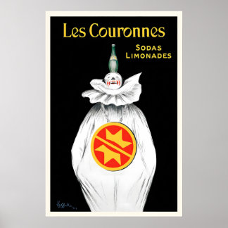 Les Couronnes Sodas Limonader Vintage Mat & Dryck Poster