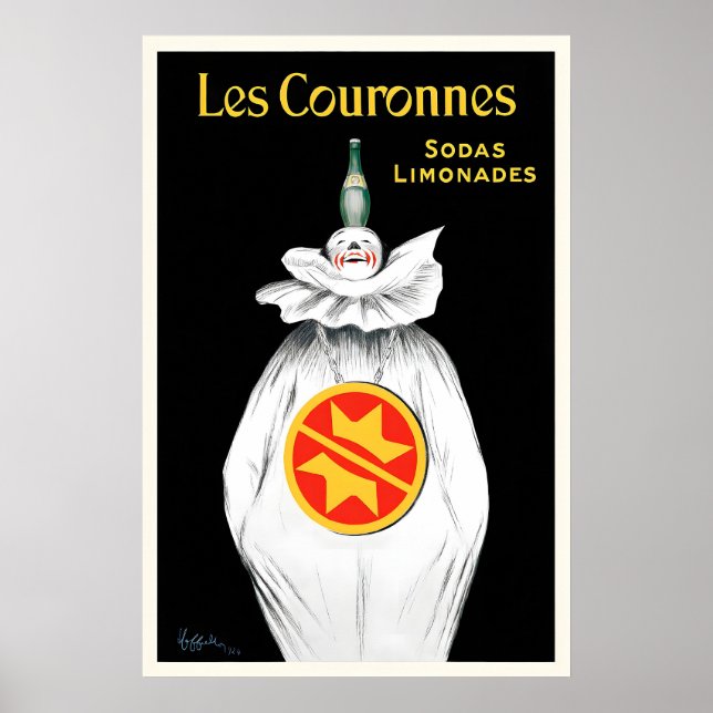 Les Couronnes Sodas Limonades Vintage Mat & Dryck Poster (Framsidan)