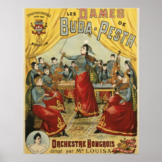 LES DAMES DE ~ BUDA PESTH POSTER (Framsidan)
