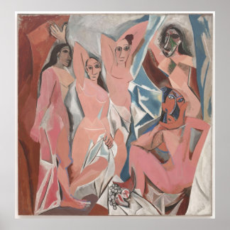 Les Demoiselles d'Avignon - Picasso Cubist Print Poster