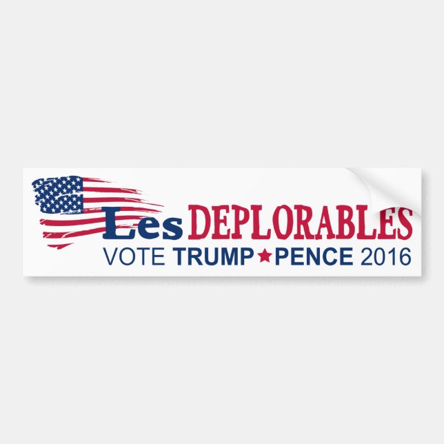 Les Deplorables - trumfencentmynt 2016 Bildekal (Framsidan)