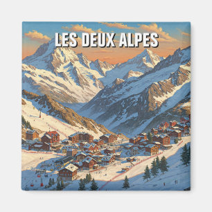 Les Deux Alpes Frankrike Travel Magnet