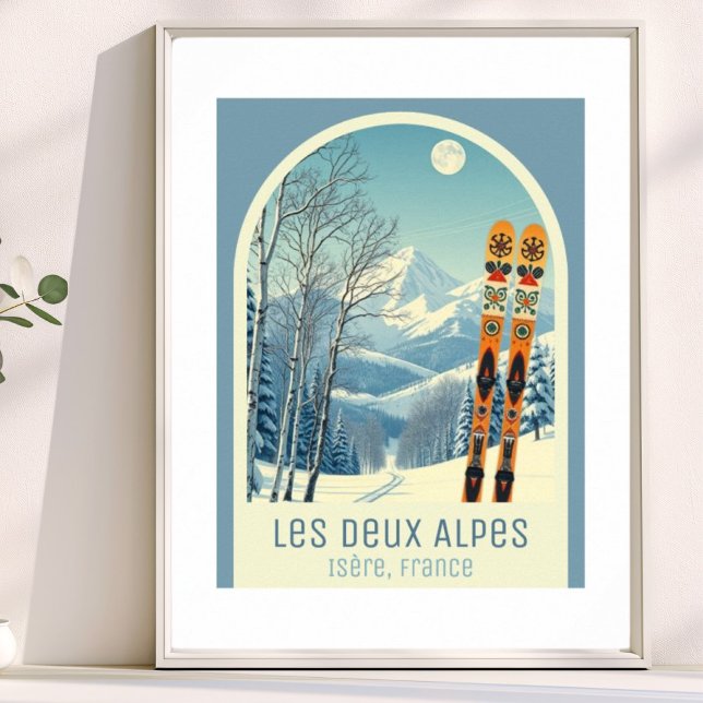Les Deux Alpes Isère Frankrike skidort  Poster (Skapare uppladdad)
