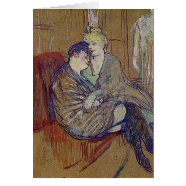 Les Deux Amies - konstkort Hälsningskort (Framsidan)