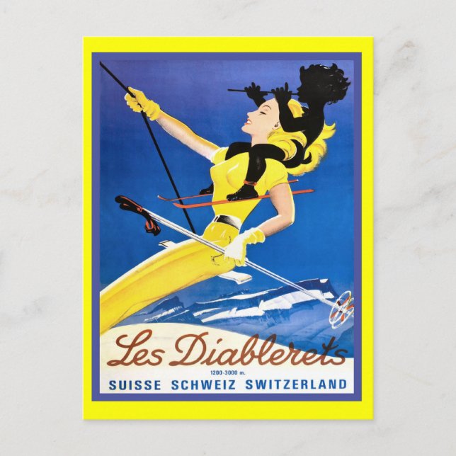Les Diablerets, Schweiz Vykort (Framsida)
