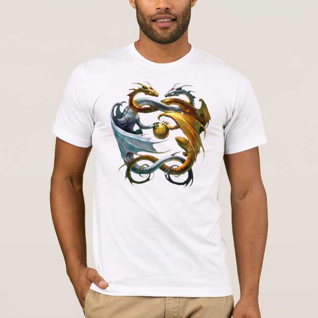 Les dragons jouent au ballon - t-shirt (Framsida)