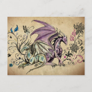 Les draons fleuris - vykort