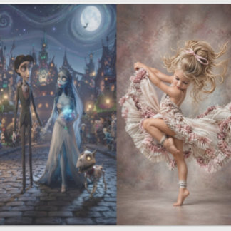 Les duos ballerina & Marié - AG - Decoupage cadeau Presentpapper