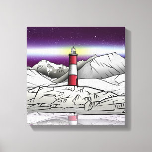 Les Eclaireurs Lighthouse Argentina Canvastryck