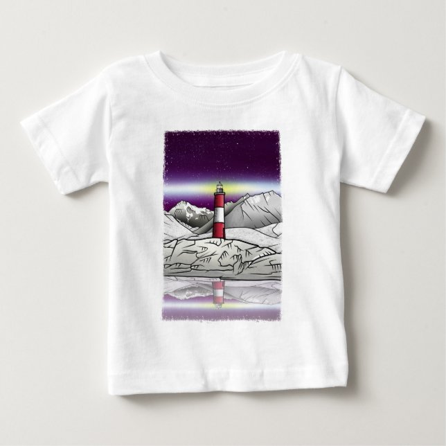 Les Eclaireurs Lighthouse Argentina liggande T Shirt (Framsida)