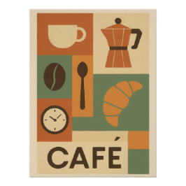 Les éléments du café perfect poster