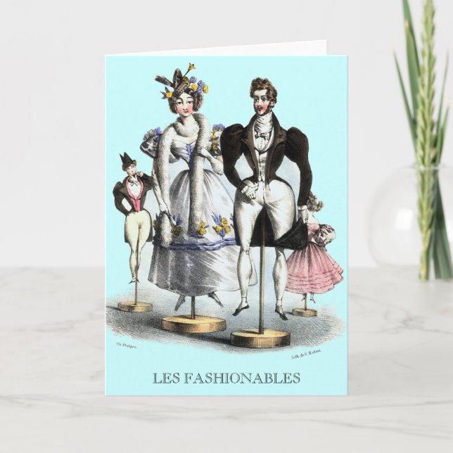 Les Fashionables av Charles Philipon Greeting Card Kort (Framsida)