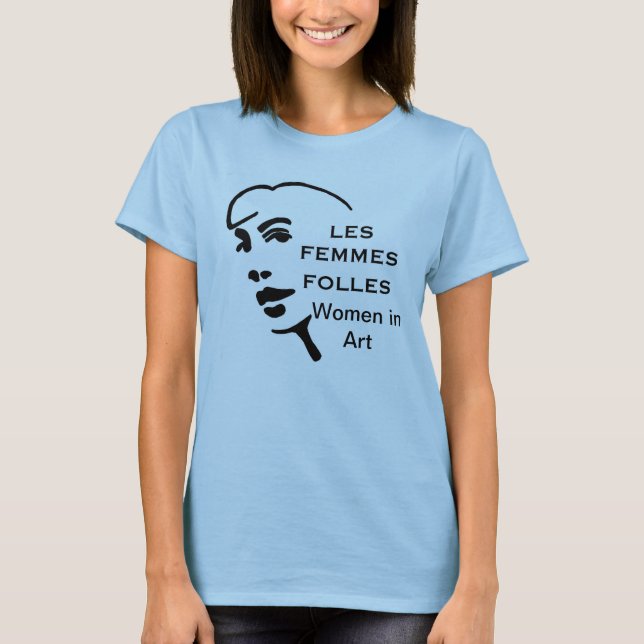 Les Femmes Folles Original Tee-Rosa Tee (Framsida)