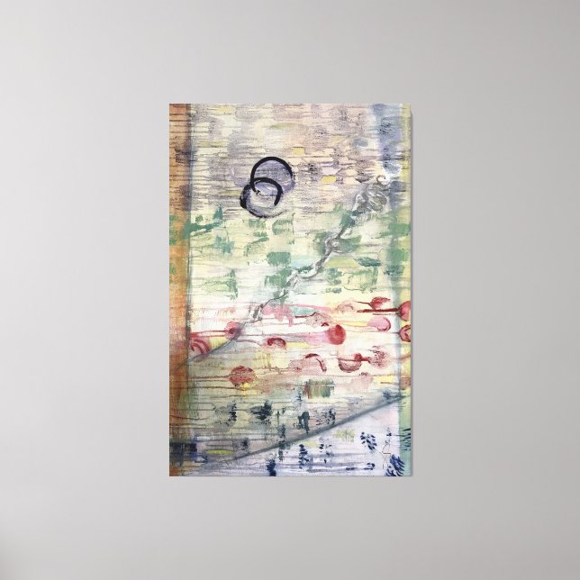 "Les Feuilles" av Joan Soilleux Canvastryck (Framsida)