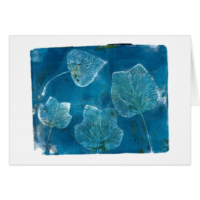 Les Feuilles Mortes Hälsningskort (Framsidan Horizontal)