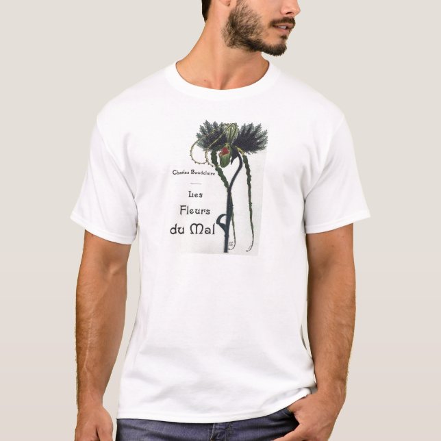 Les Fleur du Mal - Baudelaire T-shirt (Framsida)