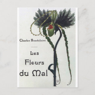 Les Fleur du Mal - Baudelaire Vykort